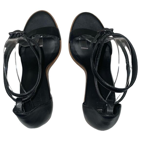 Tibi New York Amber Black Leather Strappy Heels    Size: EU 39 US 9 - Picture 6 of 8
